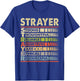 STRAYER Family Name, STRAYER Last Name Team T-Shirt - T-Shirt | Royal