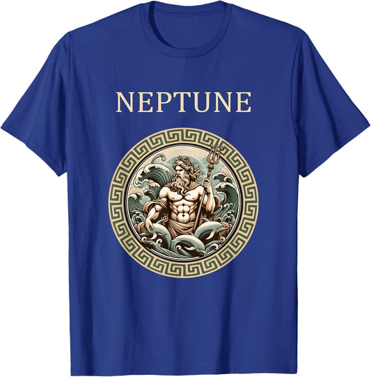 Neptune Ancient Roman God of the Sea T-Shirt - T-Shirt | Royal