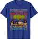 Dads Go Play Tennis With Daughters Three Cute Daughters T-Shirt - T-Shirt | Royal