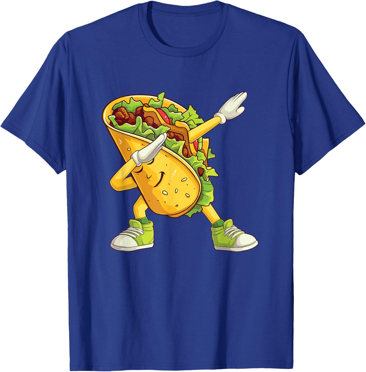 Dabbing Taco - Mexican Food Taco Tuesday T-Shirt - T-Shirt | Royal