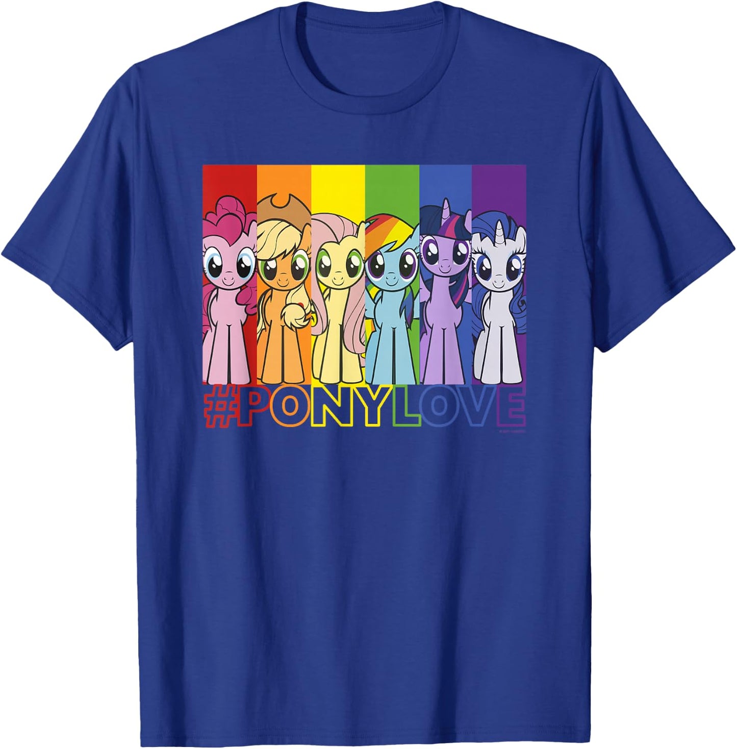 My Little Pony: Friendship is Magic Pony Love Rainbow Panels T-Shirt - T-Shirt | Royal