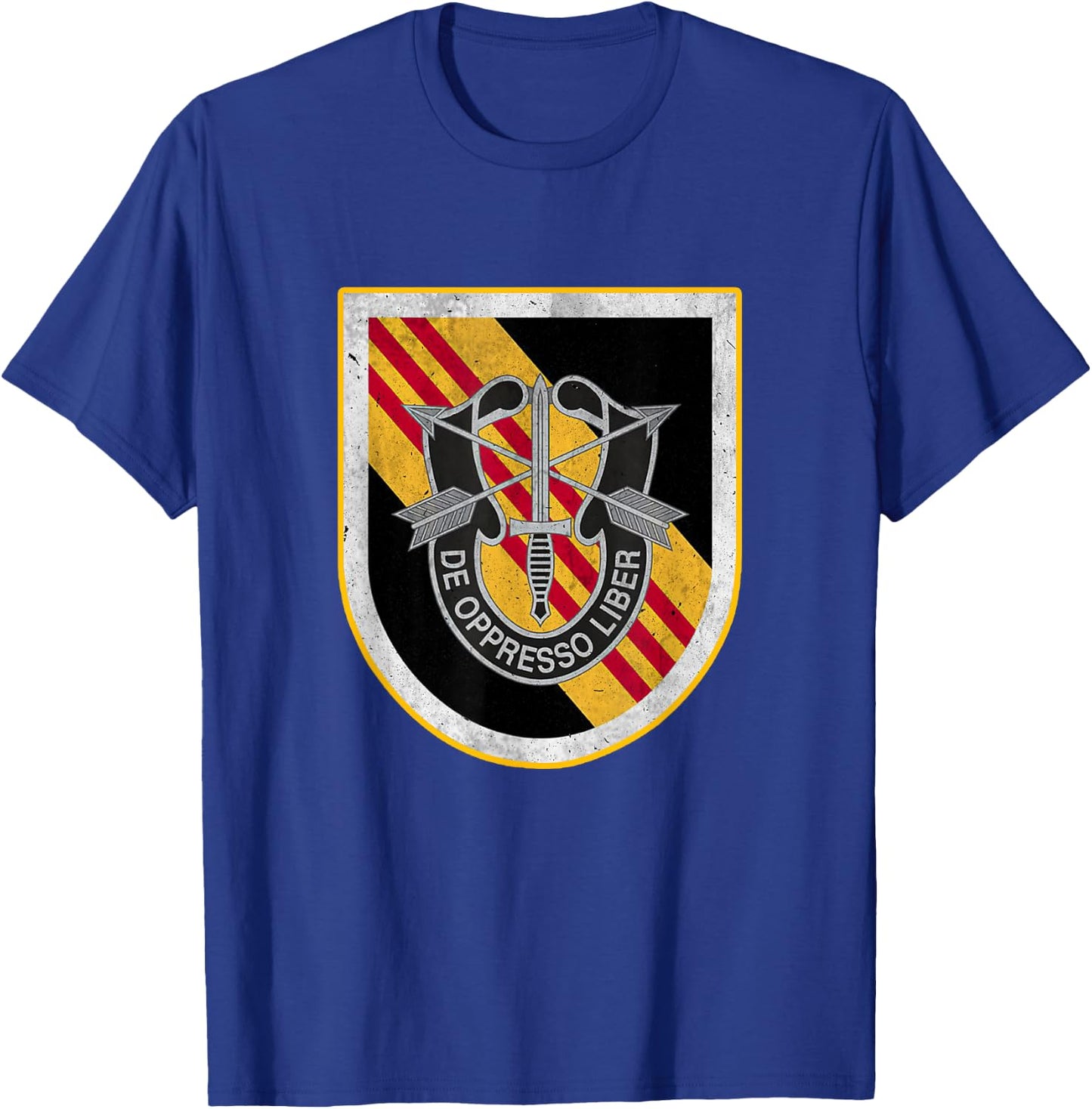 5th Special Forces Group Airborne De Oppresso Liber Veteran T-Shirt - T-Shirt | Royal