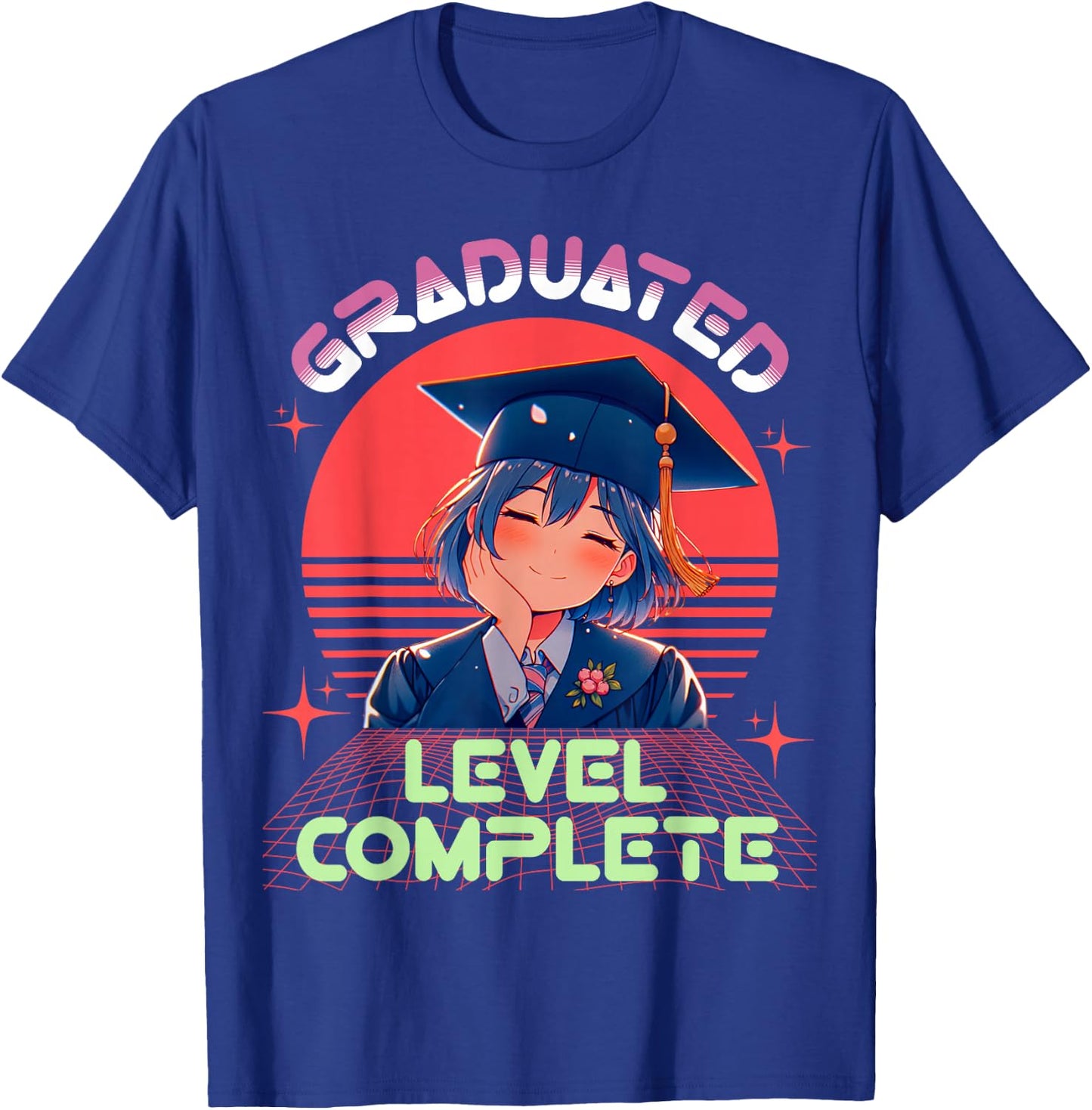 Graduation shirts 2025 anime lover high school college T-Shirt - T-Shirt | Royal