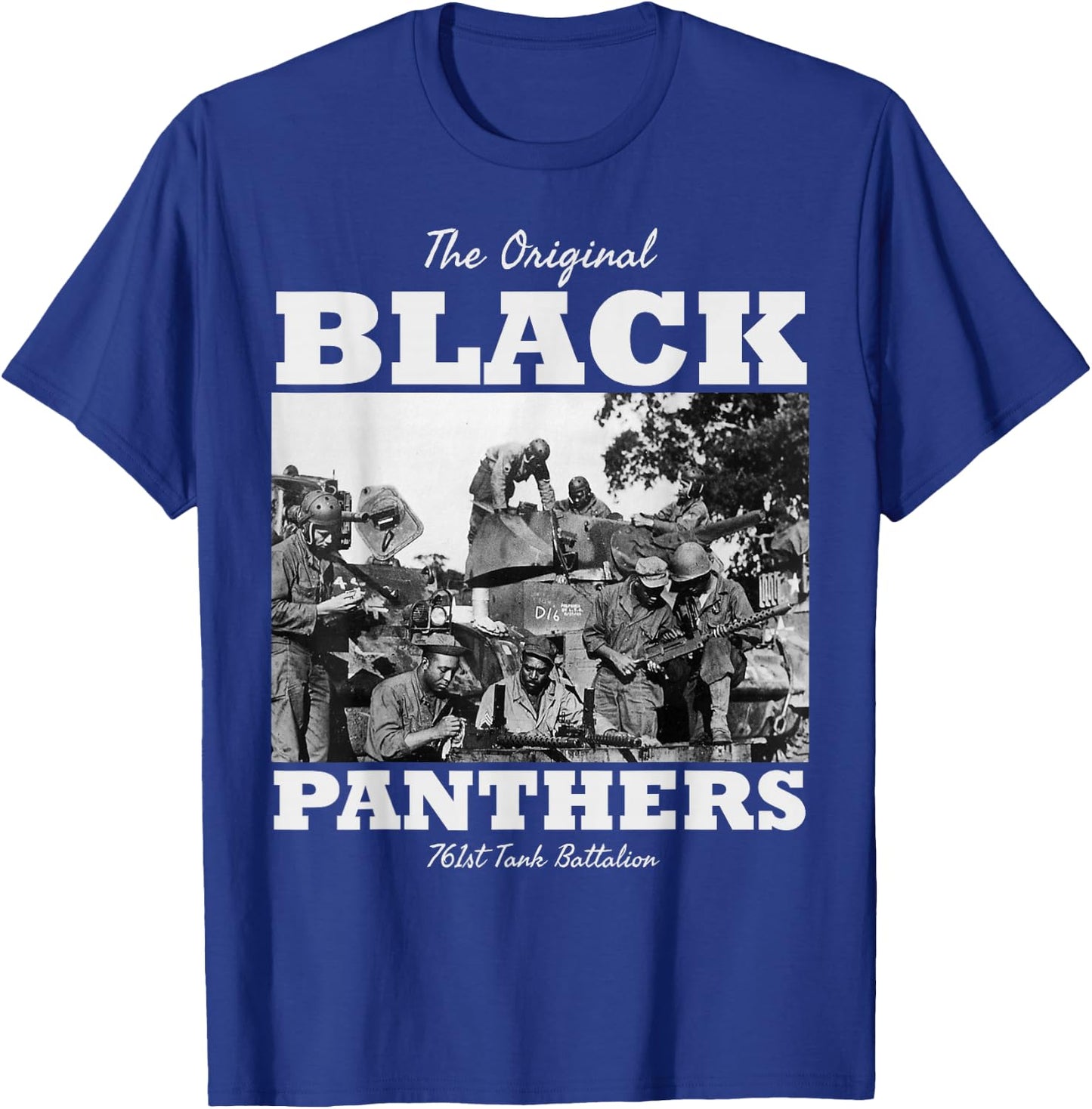 Black Panthers 761st Tank Battalion WW2 Tank Squadron T-Shirt - T-Shirt | Royal