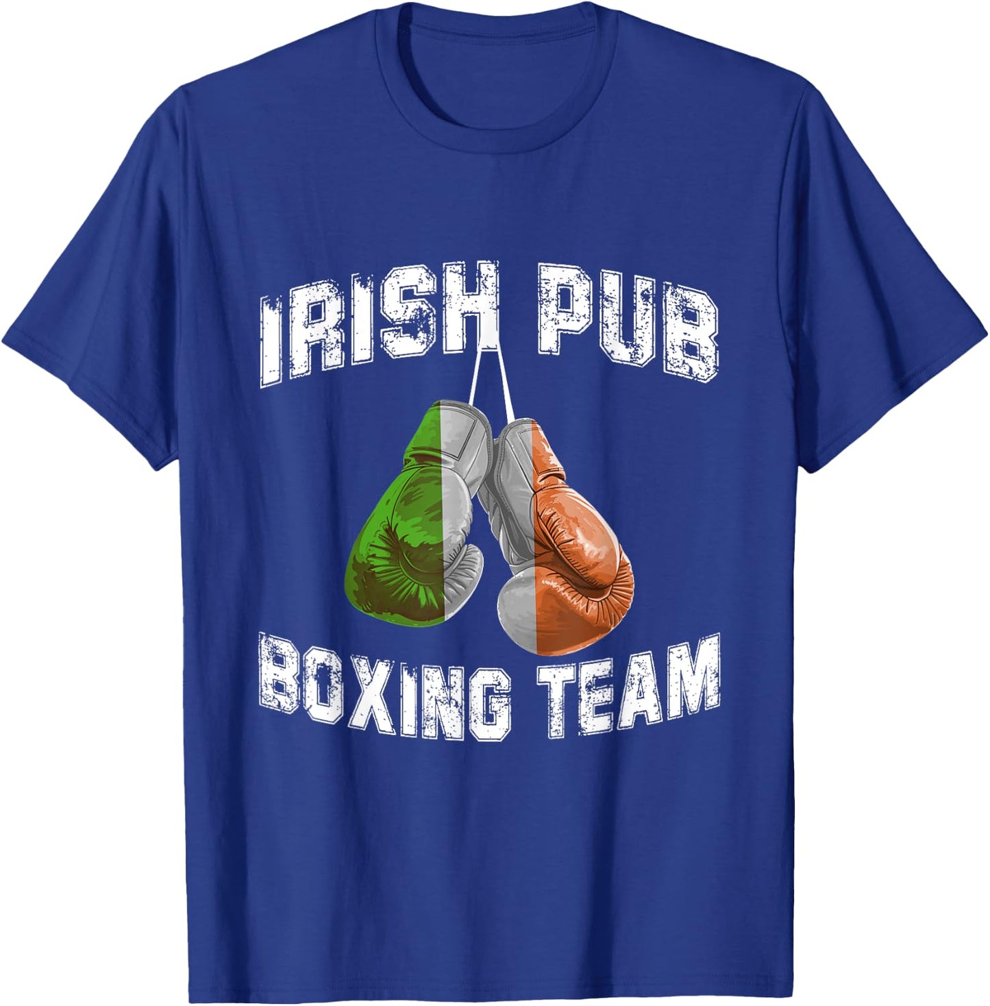 Irish Boxing Funny Ireland Flag - Irish Pub T-Shirt - T-Shirt | Royal
