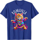 Romania Quirky Funny Cute Colorful Dancing Cat Design T-Shirt - T-Shirt | Royal