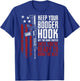 Keep Your Booger Hook Off The Bang Switch (ON BACK) T-Shirt - T-Shirt | Royal