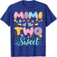 Mimi Of The Two Sweet 2Nd Birthday Girl Donut Lover T-Shirt - T-Shirt | Royal