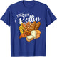 Funny Thanksgiving Food Pun They See Me Rollin T-Shirt - T-Shirt | Royal