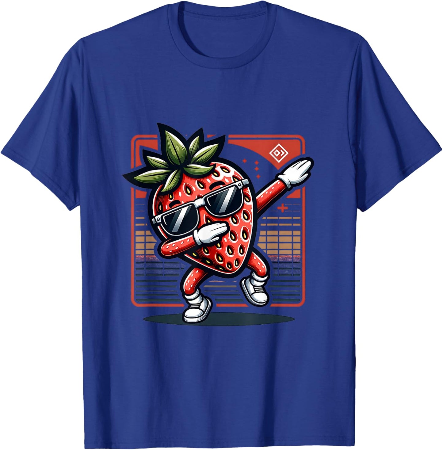 Funny Dab Strawberry Dancing Dabbing Fruit Meme T-Shirt - T-Shirt | Royal