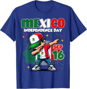 Mexico Independence Day September 16 Celebration boys T-Shirt - T-Shirt | Royal