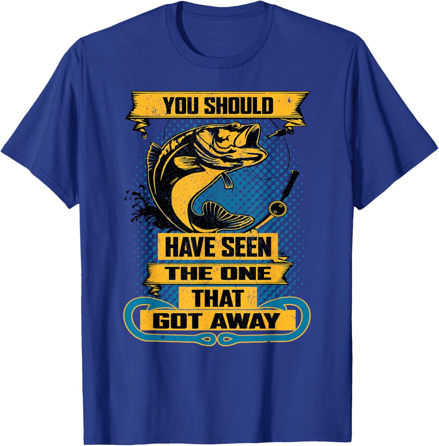 Fun Fishing Shirt You Should Have Seen the One that Got Away T-Shirt - T-Shirt | Royal