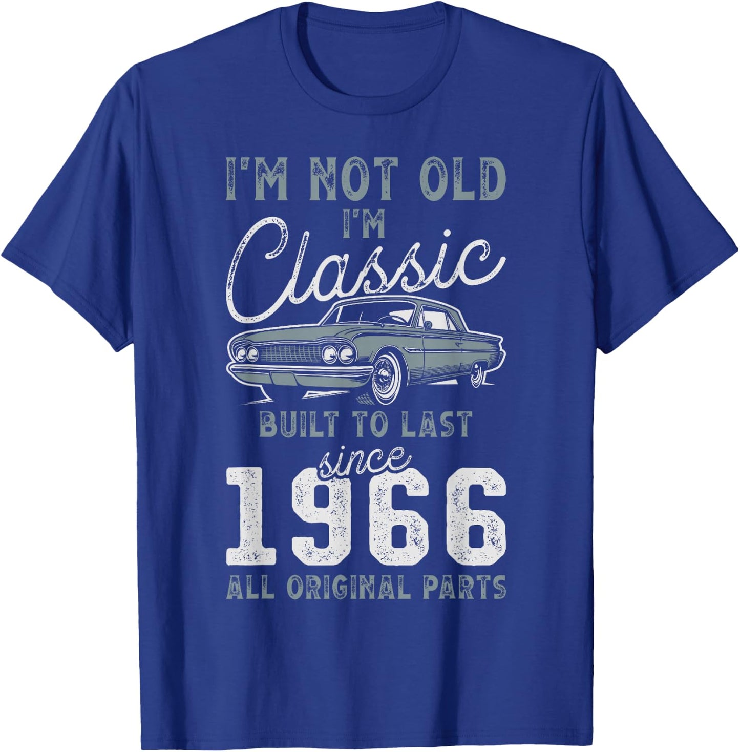 1966 Classic Car 60th Birthday T-Shirt - T-Shirt | Royal
