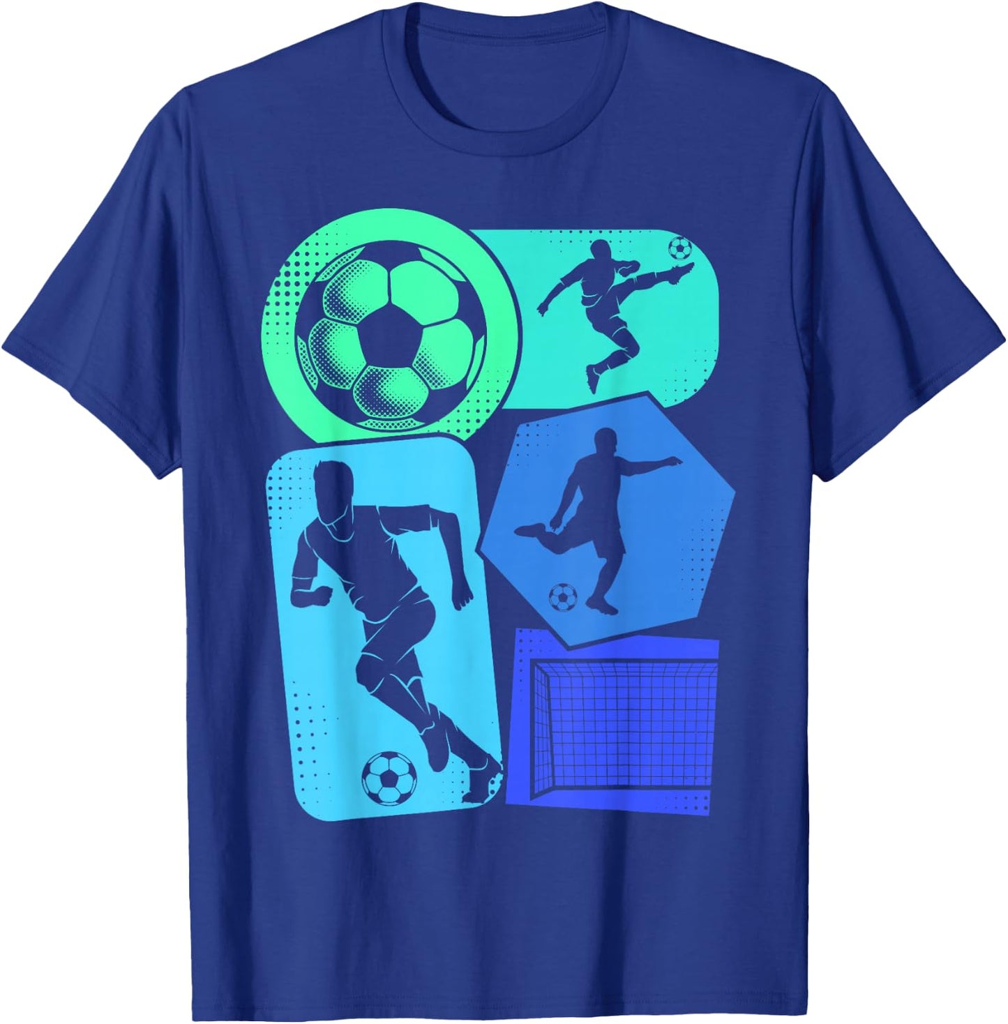 Soccer Player Boys Kids Men T-Shirt - T-Shirt | Royal