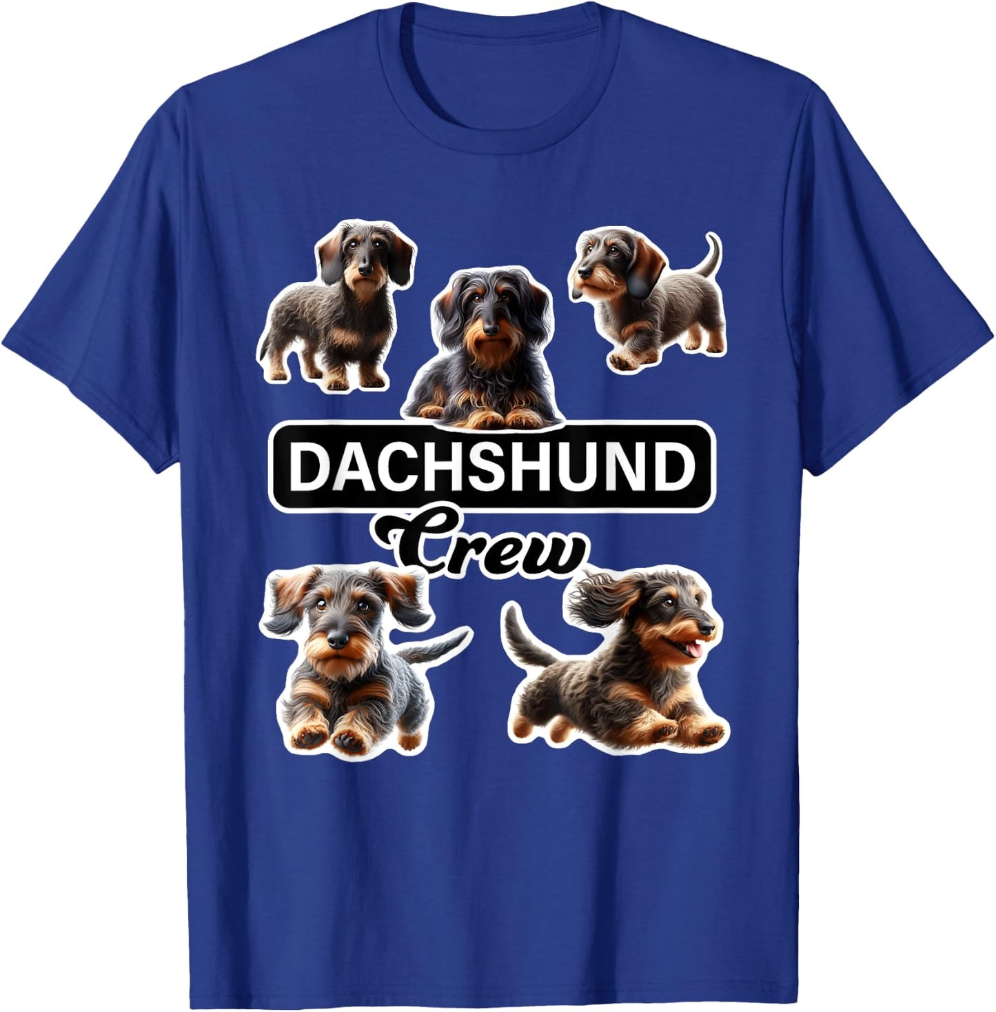 Wirehaired Dachshund Crew T-Shirt - T-Shirt | Royal