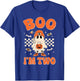 Boo I'm Two Years Old Birthday Kid Boy Retro Ghost Halloween T-Shirt - T-Shirt | Royal