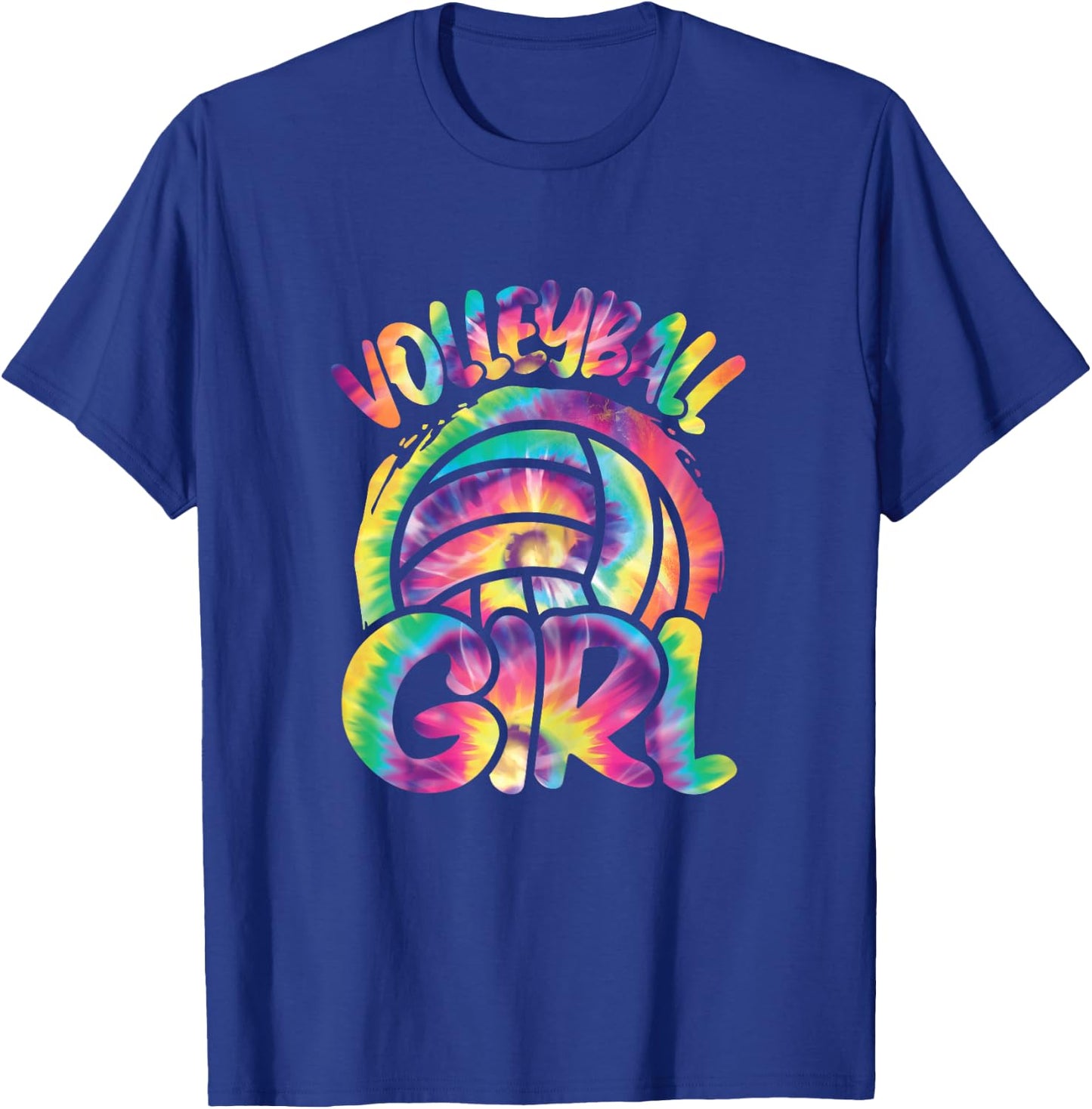 Volleyball Girl Volleyball Player Colorful Women Girls T-Shirt - T-Shirt | Royal