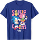 Sonic The Hedgehog Sonic & Amy Cute Vintage Shot T-Shirt - T-Shirt | Royal