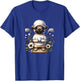 Funny Pug Golfer With Golf Ball And Clubs T-Shirt - T-Shirt | Royal