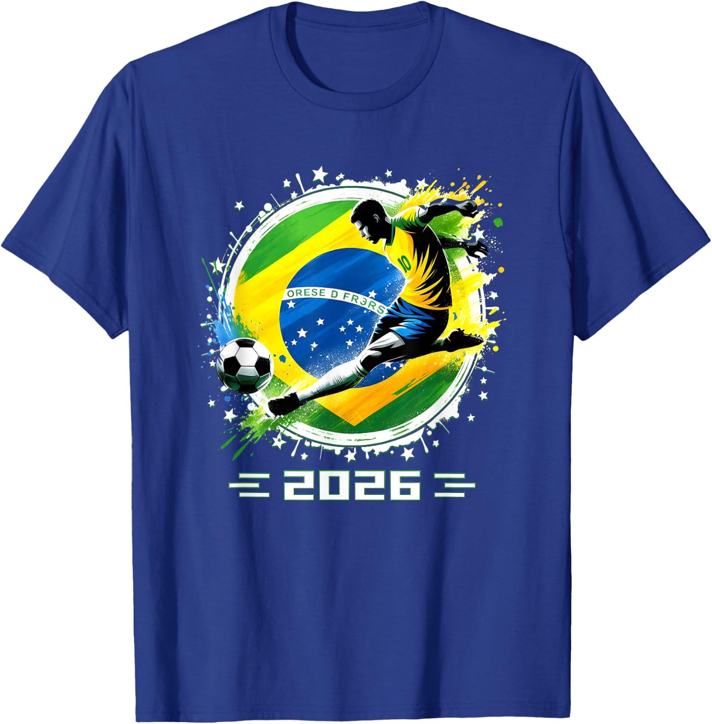 Brazil 2026 Brazil Player Retro Boys T-Shirt - T-Shirt | Royal