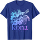 Kona Hawaii Sea Turtle Hawaiian Surfer Souvenir T-Shirt - T-Shirt | Royal