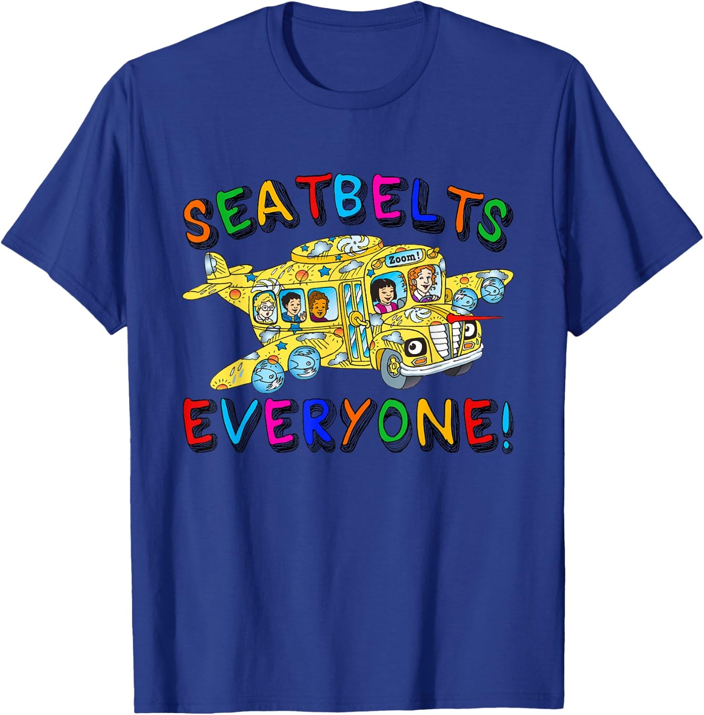 Seatbelts Everyone Funny School Bus Driver Busman Pride T-Shirt - T-Shirt | Royal