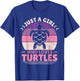 Just A Girl Who Loves Turtles Lovers Sea Turtle Girls Turtle T-Shirt - T-Shirt | Royal