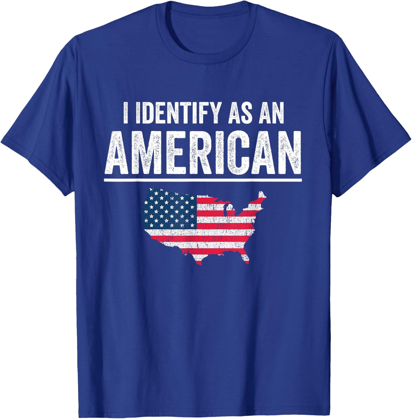 i Identify As An American Flag Men T-Shirt - T-Shirt | Royal