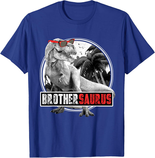 Brothersaurus T-Rex Dinosaur Brother Dinosaur T-Shirt - T-Shirt | Royal