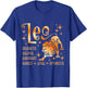 Leo Astrology Zodiac Sign Energetic, Confident, Loyal T-Shirt - T-Shirt | Royal