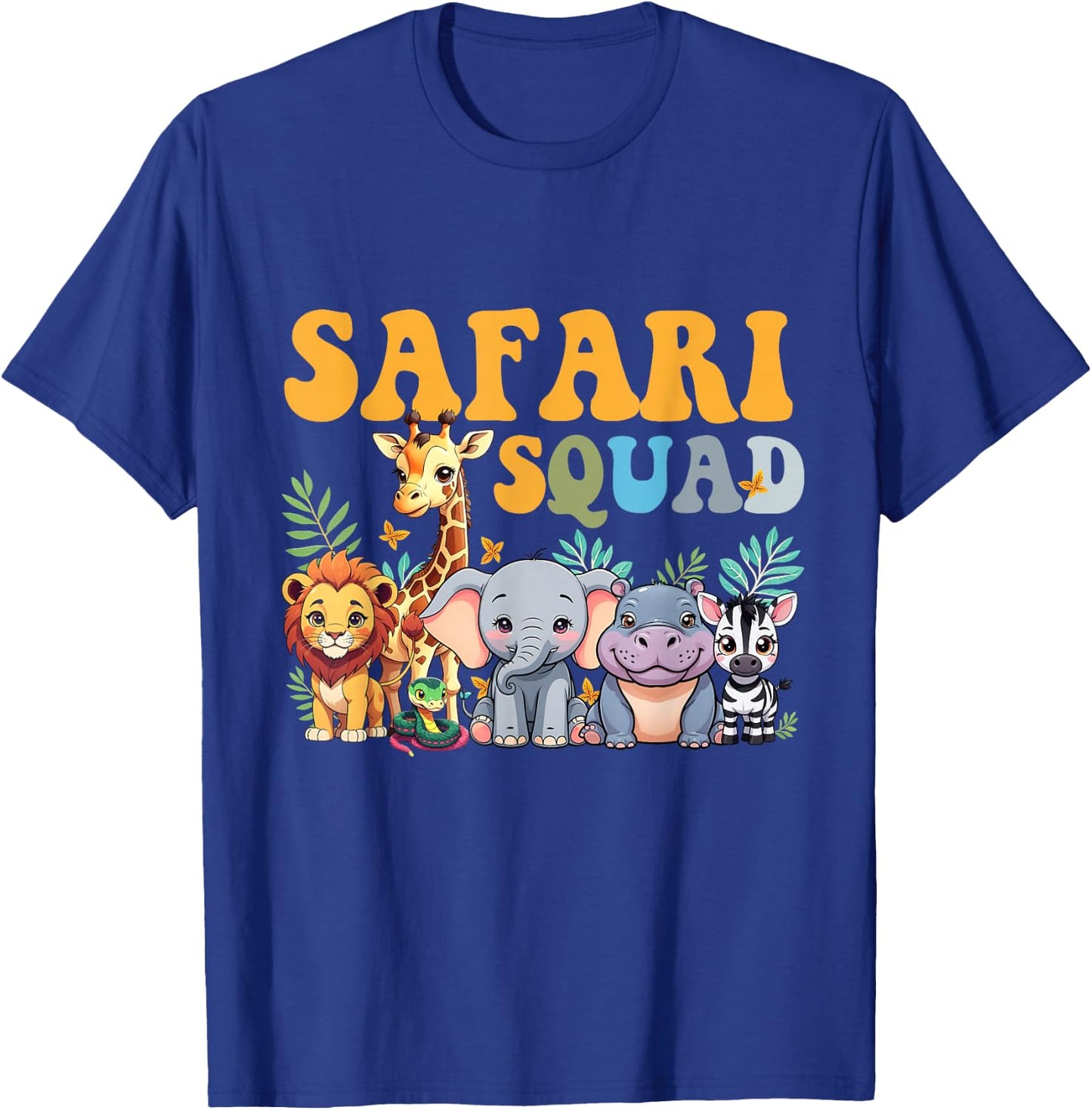Safari Squad Zoo Jungle Animal Birthday Family Matching T-Shirt - T-Shirt | Royal
