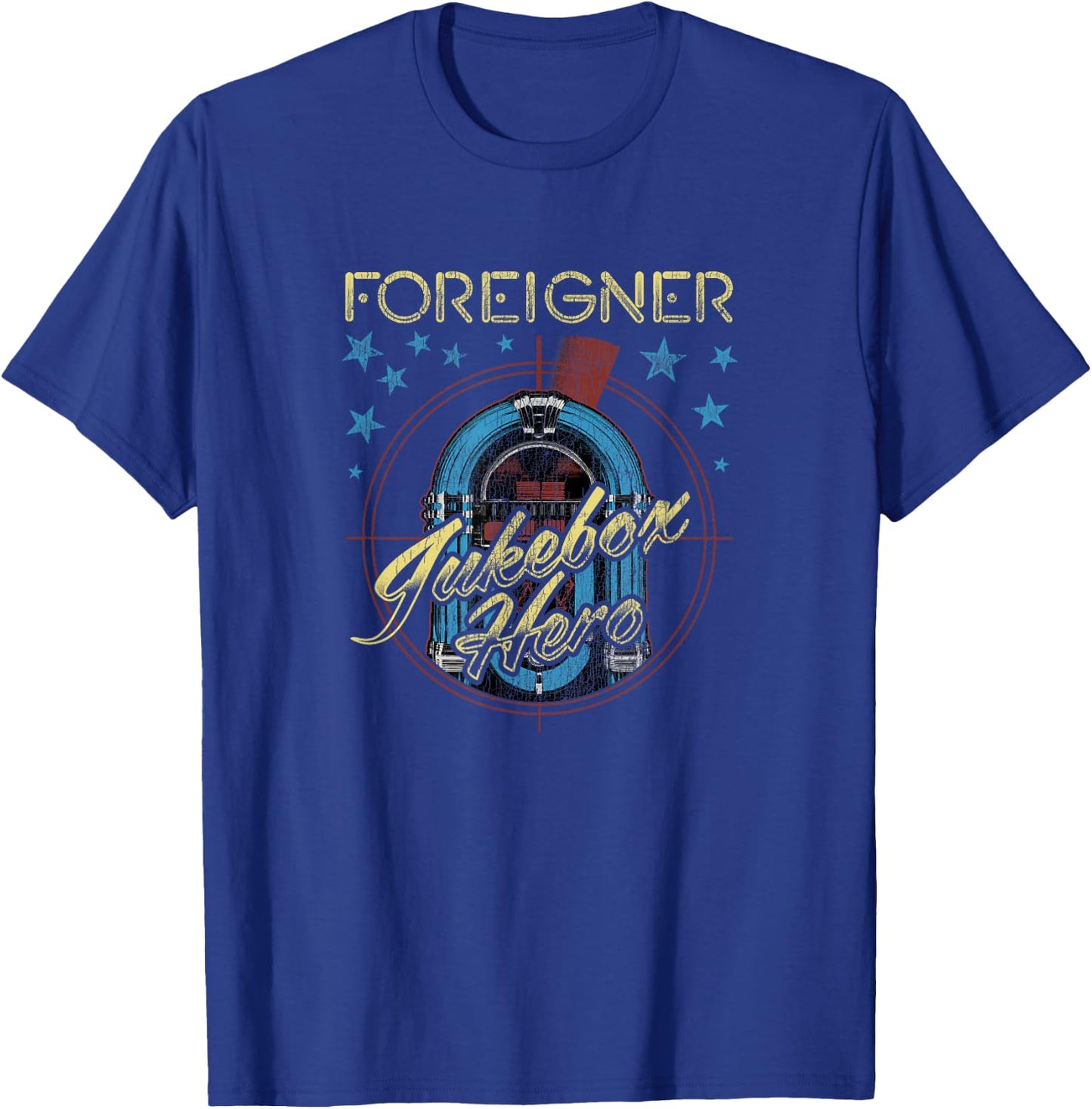 Foreigner Juke Box Hero T-Shirt - T-Shirt | Royal