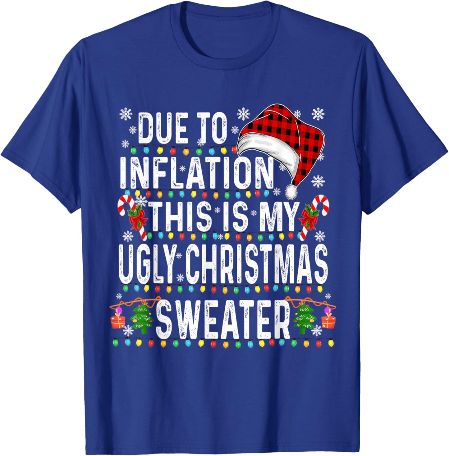 Family Christmas Pajama Men Women Funny Christmas 2024 T-Shirt - T-Shirt | Royal