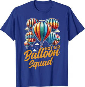 Hot Air Balloon Hot Air Ballon Squad T-Shirt - T-Shirt | Royal