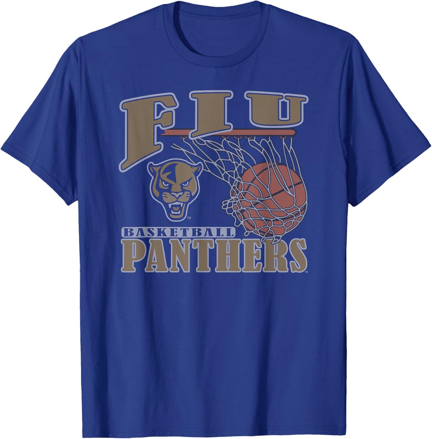 Florida International Golden Panthers Basketball Lift Navy T-Shirt - T-Shirt | Royal
