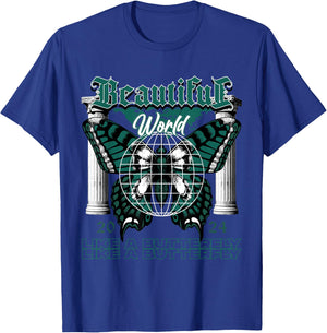 Beautiful World Oxidized Green 4s Matching Women T-Shirt - T-Shirt | Royal