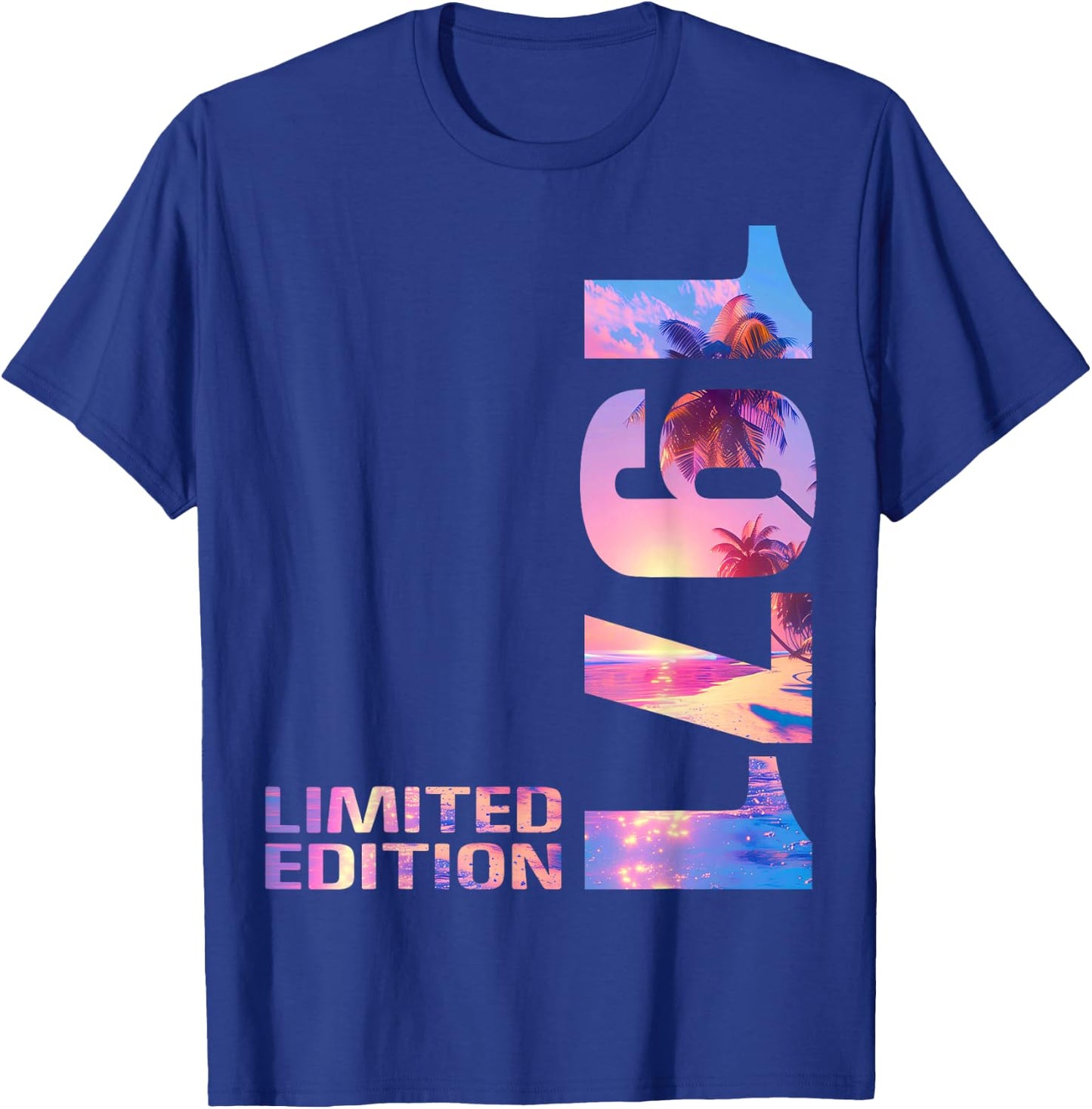55th Birthday 1971 Limited Edition 55 Man Woman T-Shirt - T-Shirt | Royal