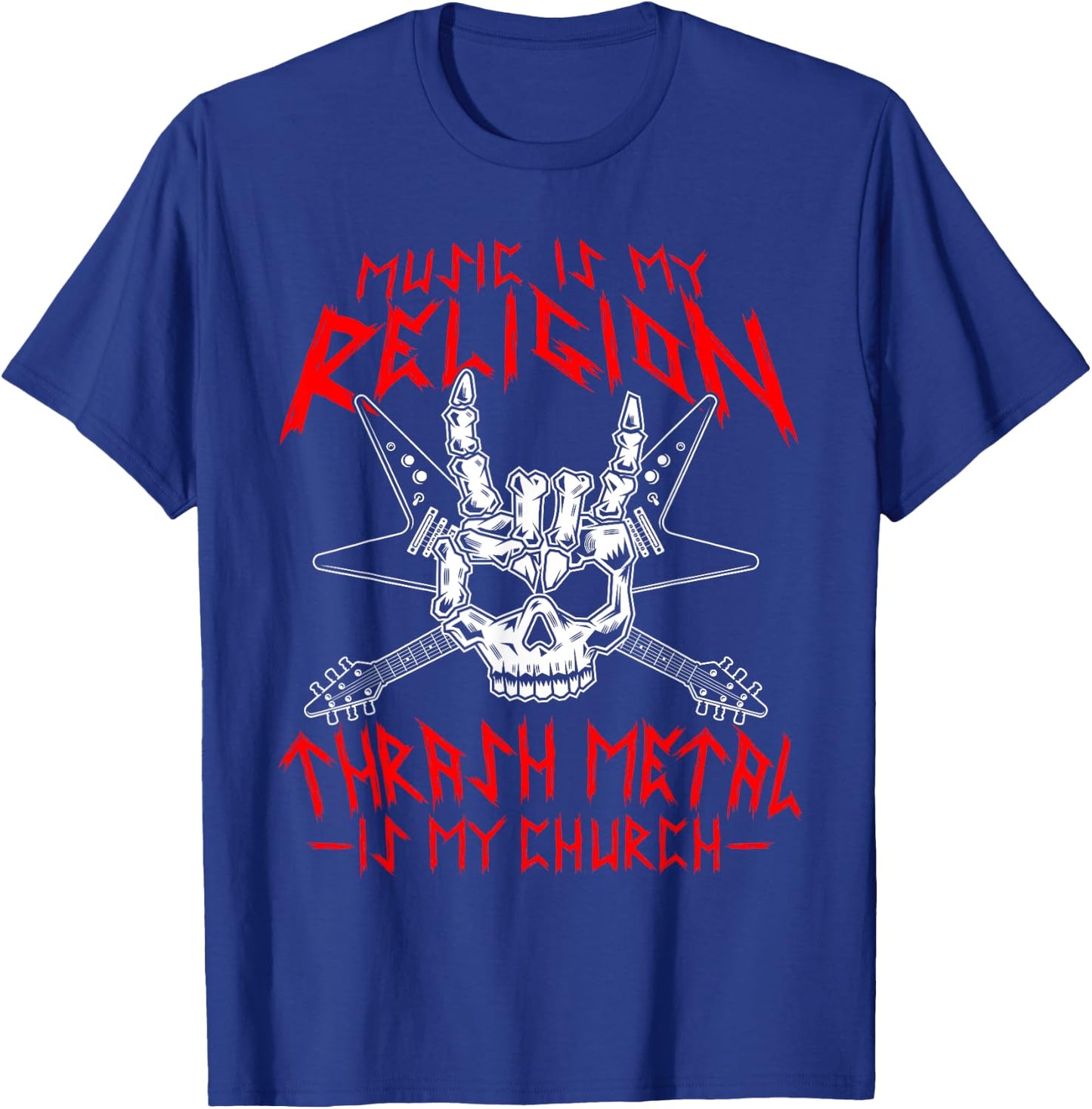 Thrash Metal Festival Guitar Solo Vinyl Thrash Metal T-Shirt - T-Shirt | Royal