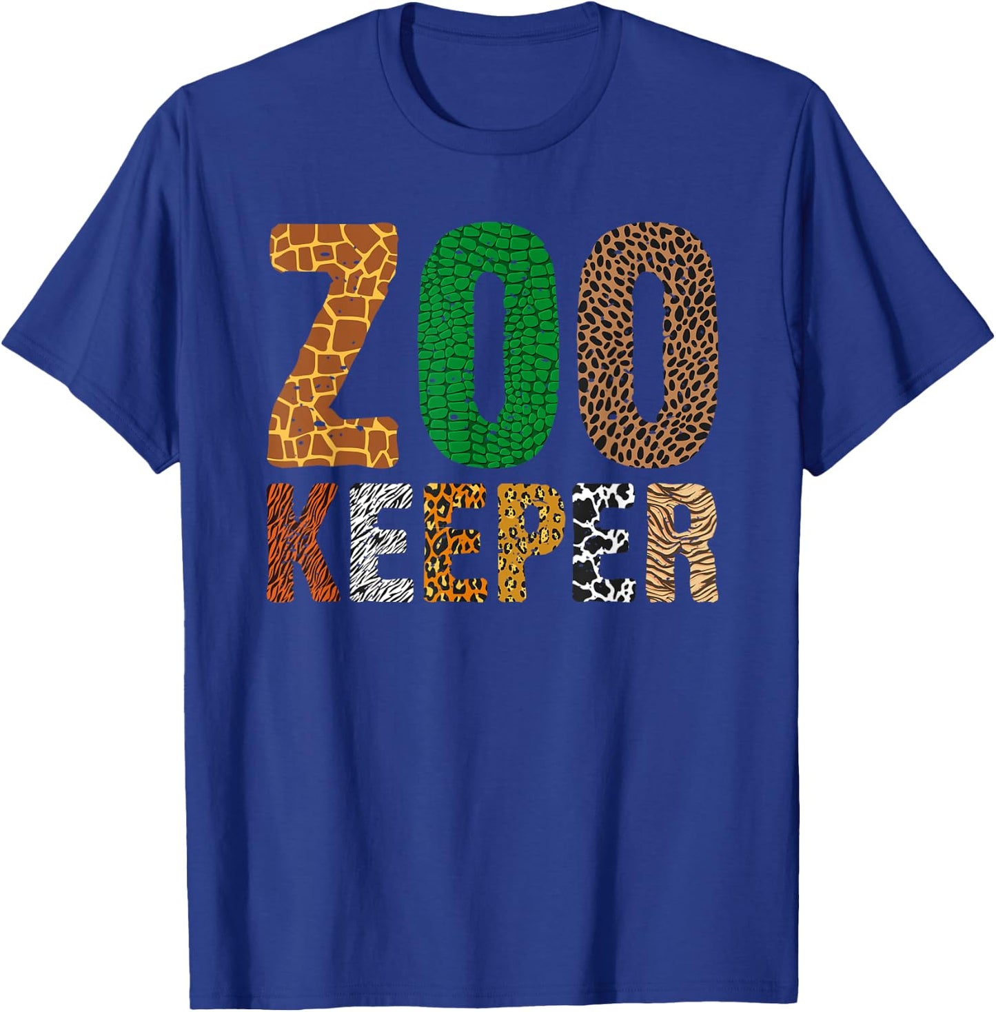 Funny Zoo Keeper Art Women Kids Africa Zookeeper T-Shirt - T-Shirt | Royal
