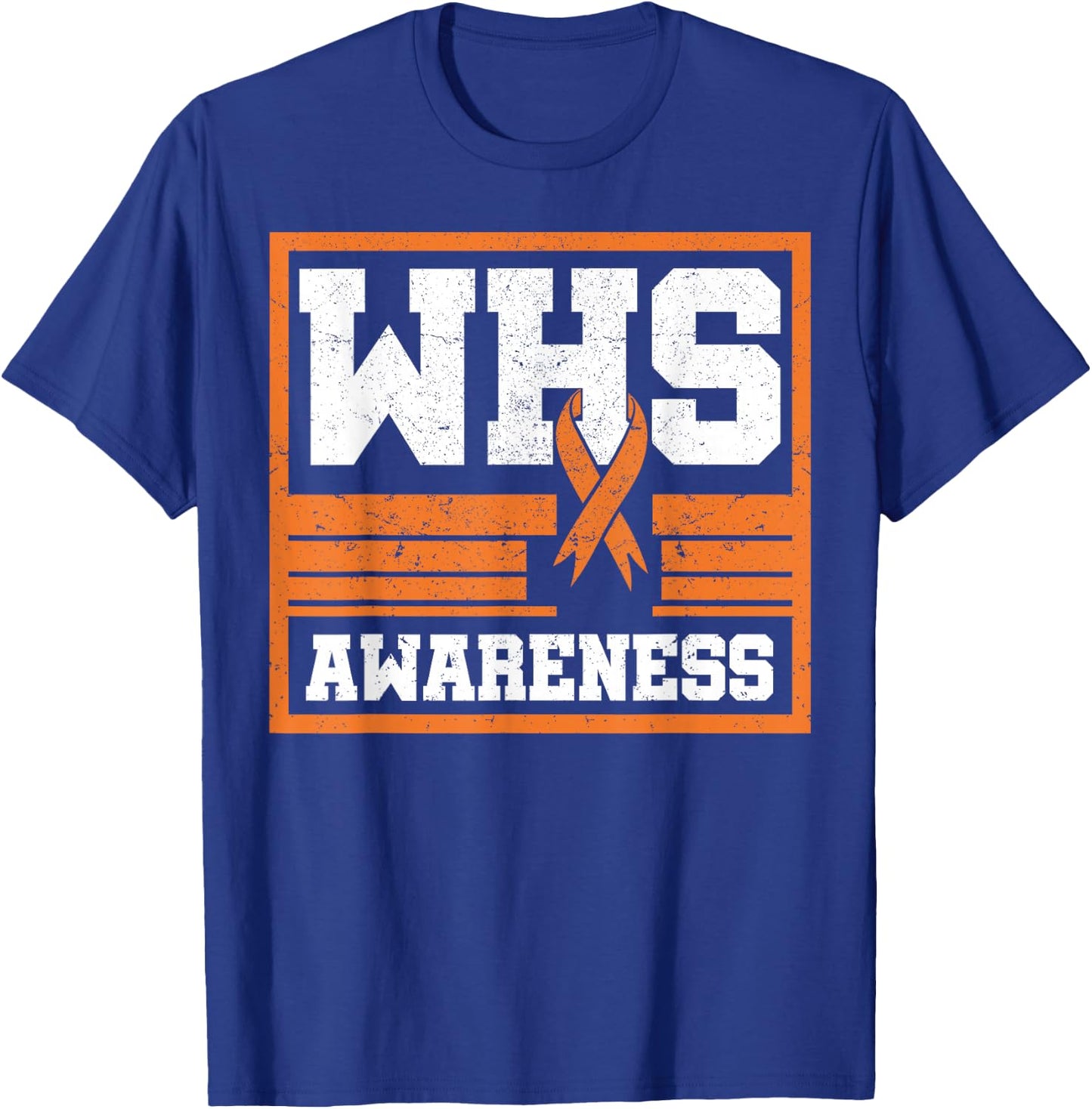 Wolf–Hirschhorn Syndrome Awareness Ribbon WHS Advoccate T-Shirt - T-Shirt | Royal