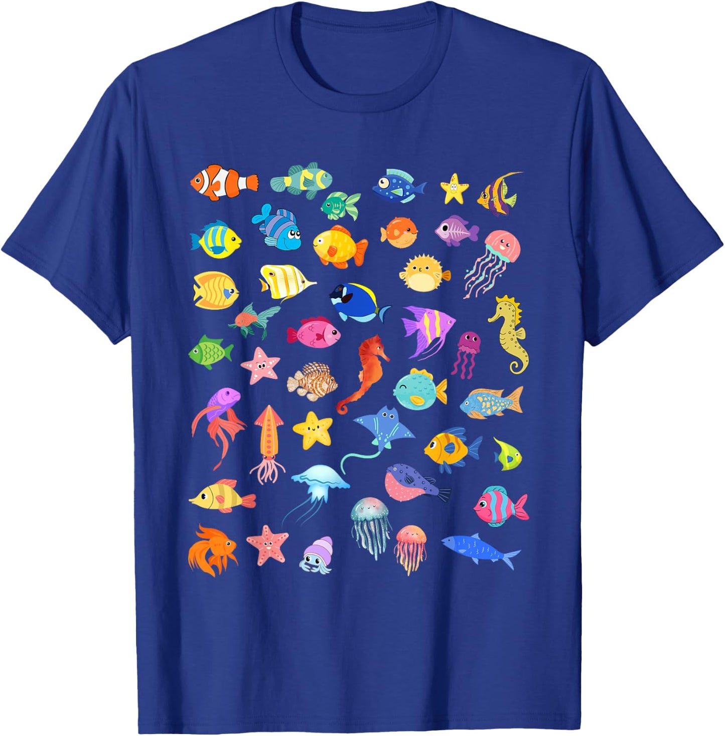 Types of fish ocean T-Shirt - T-Shirt | Royal