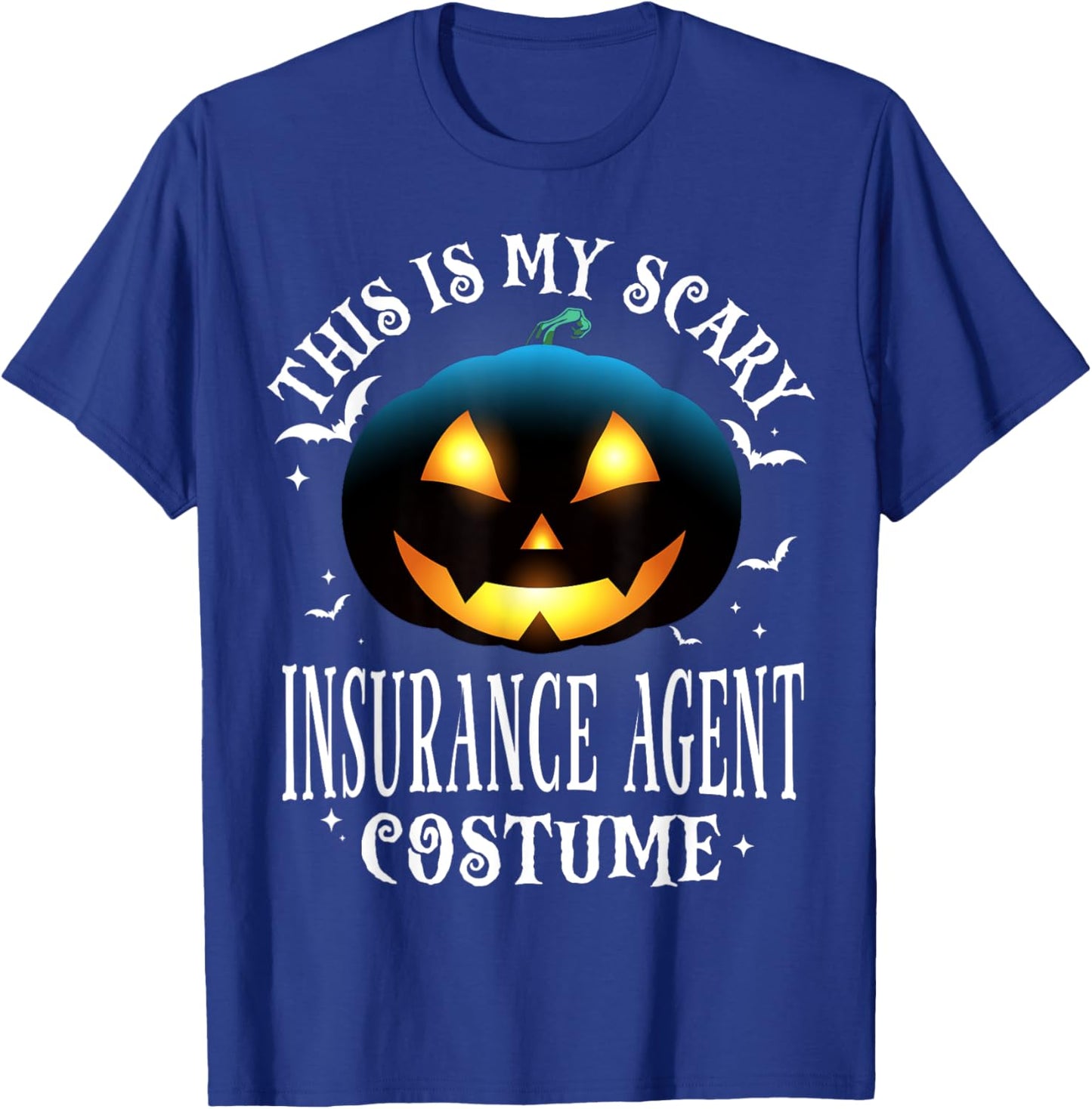 Insurance Agent Halloween Matching Pajama Costume T-Shirt - T-Shirt | Royal