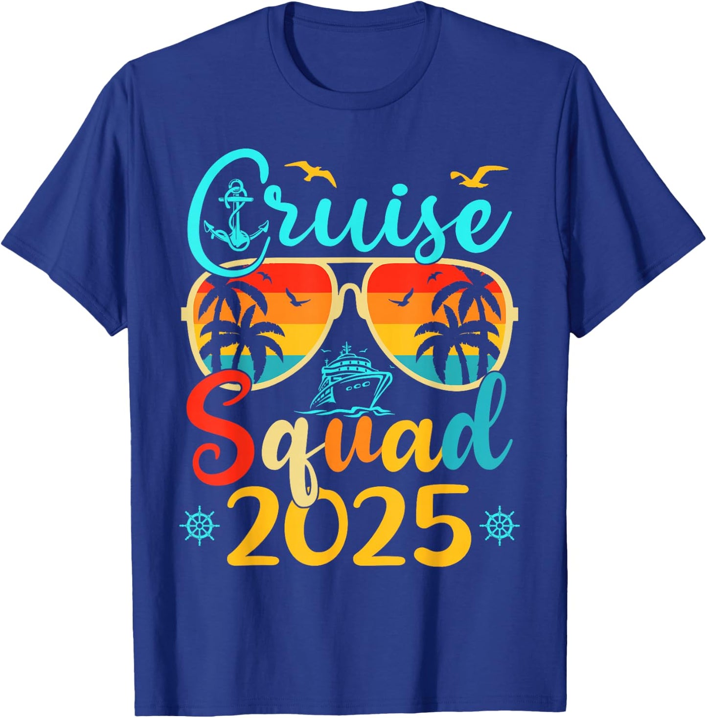 Cruise Squad 2025 Summer Vacation Matching Family Cruise T-Shirt - T-Shirt | Royal