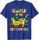 Uncle Of The Birthday Girl Family Fruit Birthday Hey Bear T-Shirt - T-Shirt | Royal