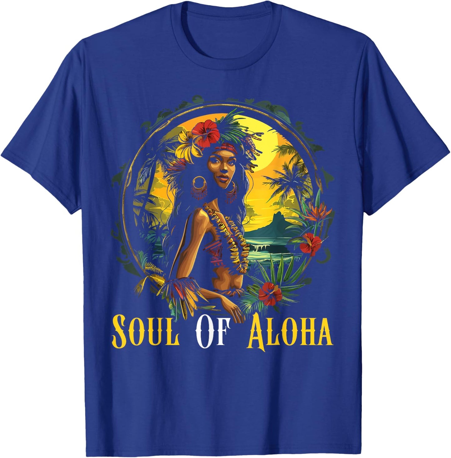 Kanaka Maoli Women Native Hawaiian Islands Hawaii Flag T-Shirt - T-Shirt | Royal