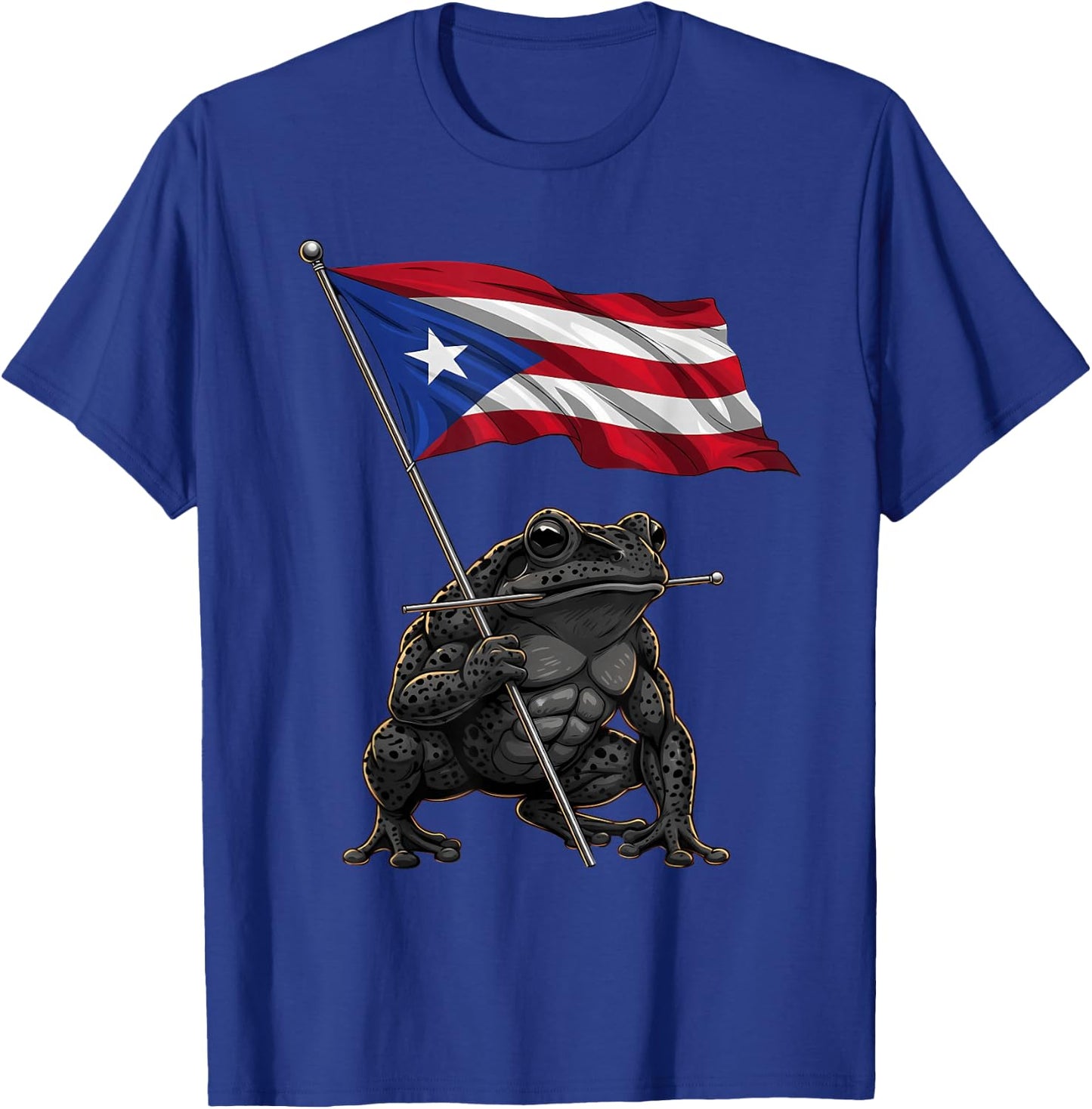 Coqui Frog Puerto Rico Taino Puerto Rican Flag Boricua T-Shirt - T-Shirt | Royal