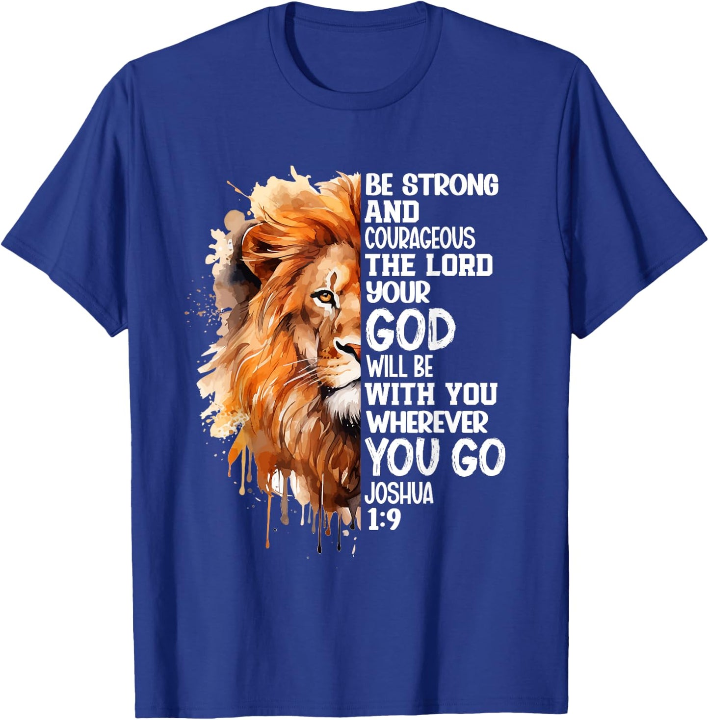 Christian Bible Verse Lion Of Judah Jesus God T-Shirt - T-Shirt | Royal