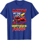 Mom Of The Birthday Racer Race Car Party Family Matching T-Shirt - T-Shirt | Royal