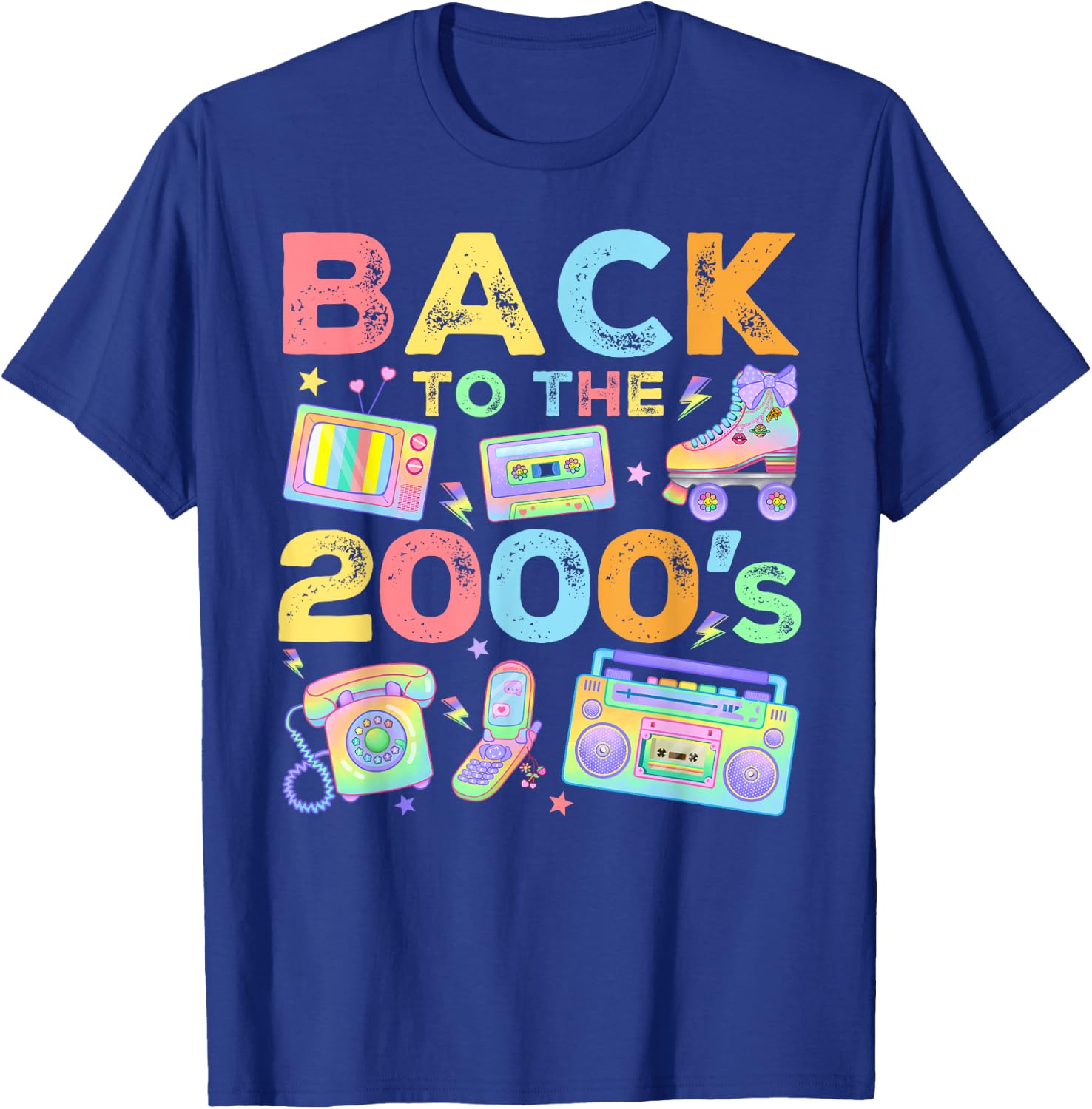 Back To 2000's 2000s Vintage Style 2000s Retro Party T-Shirt - T-Shirt | Royal
