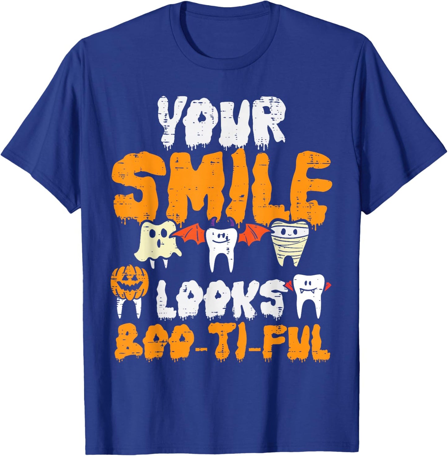 Halloween Dental Smile Looks Boo Tiful Dentist Costume Women T-Shirt - T-Shirt | Royal